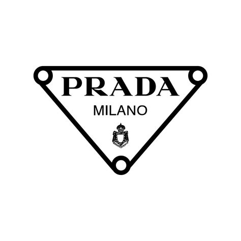 prada triangle logo women's.